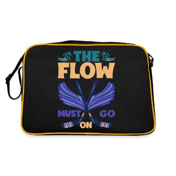 Le flux doit continuer 8 - Sac Retro - noir/or - Dos