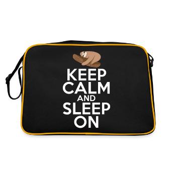 Sloth Lover Sloth Gift - Retro Bag - black/gold - Back