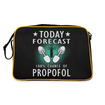 Médecine -Propofol -Anesthésiologie - Sac Retro - noir/or - Dos