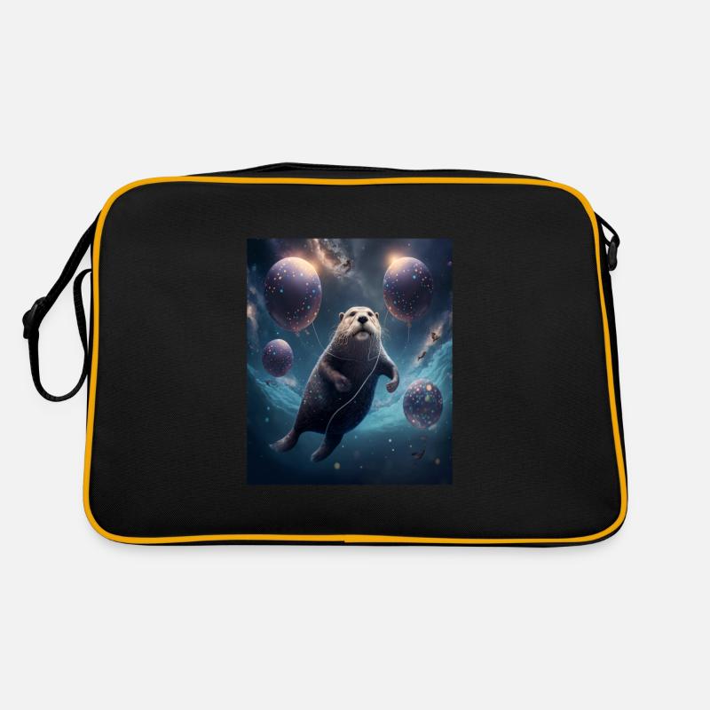 Drôle Space Otters Space Otter avec Planet Sac Retro