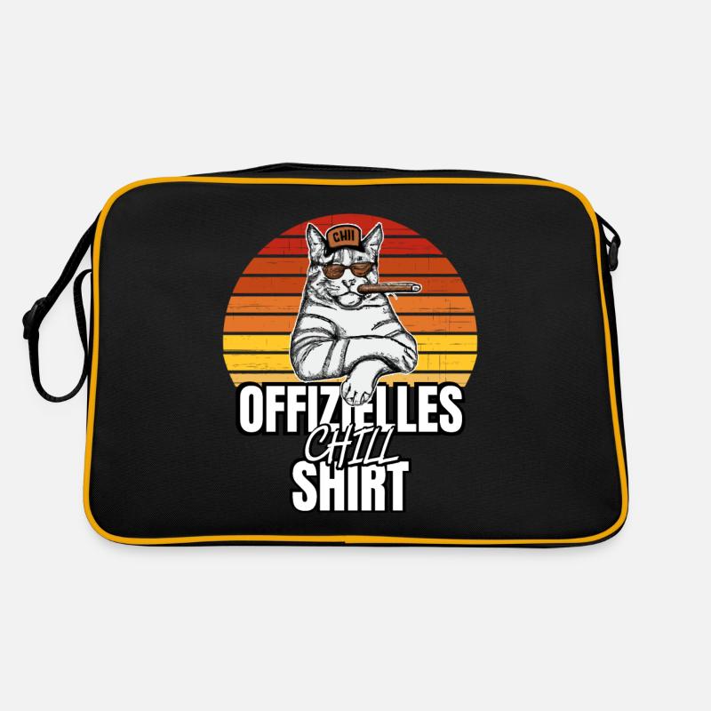 Katzen Katze Katzenshirt Katze Geschenkidee kitten Retro Tasche
