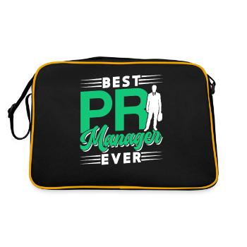 Best PR Manager ever Profession Public Relations - Retro Bag - black/gold - Back