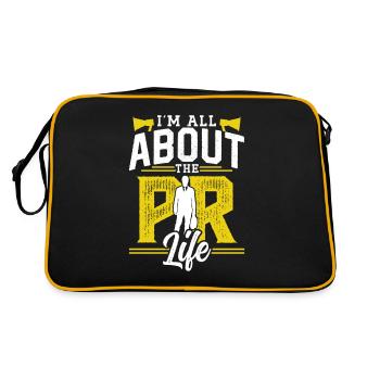 I'm interested in PR life Public Relations profession - Retro Bag - black/gold - Back