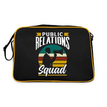 Public Relations Team PR Öffentlichkeitsarbeit - Retro Bag - black/gold - Back