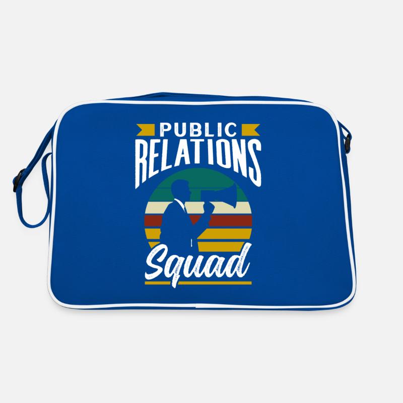 Public Relations Team PR Öffentlichkeitsarbeit Retro Tasche