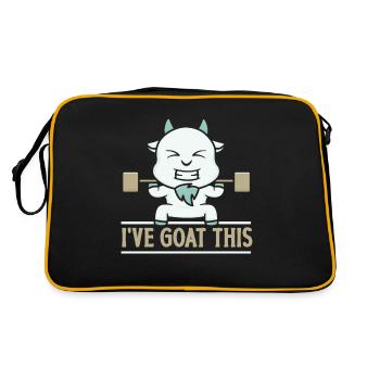 J’ai Goat This Gym Weightlifting Gym Animal - Sac Retro - noir/or - Dos