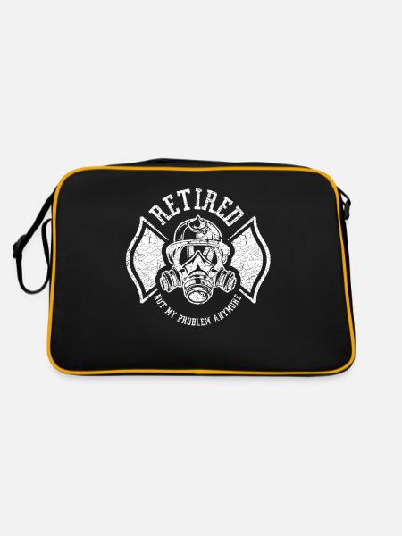 À la retraite, ce n’est plus mon problème Pension de retraité - Sac Retro - noir/or - Dos
