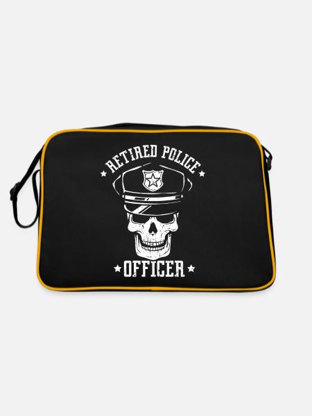 Policier à la retraite Policier à la retraite Retraité - Sac Retro - noir/or - Dos
