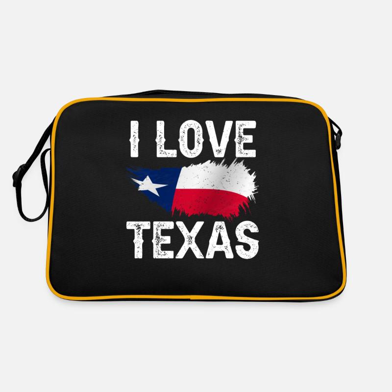 I Love Texas Texans Texan Pride Sayings Retro Bag