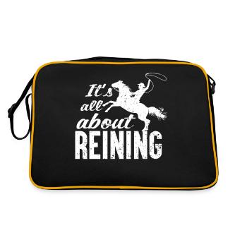 It's about Reining - - Retro Bag - black/gold - Back