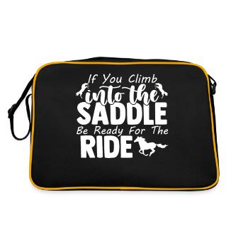 When you get in the saddle, be ready for the - Retro Bag - black/gold - Back