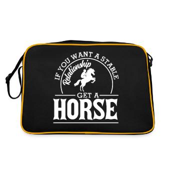 If you want a stable relationship, get - Retro Bag - black/gold - Back
