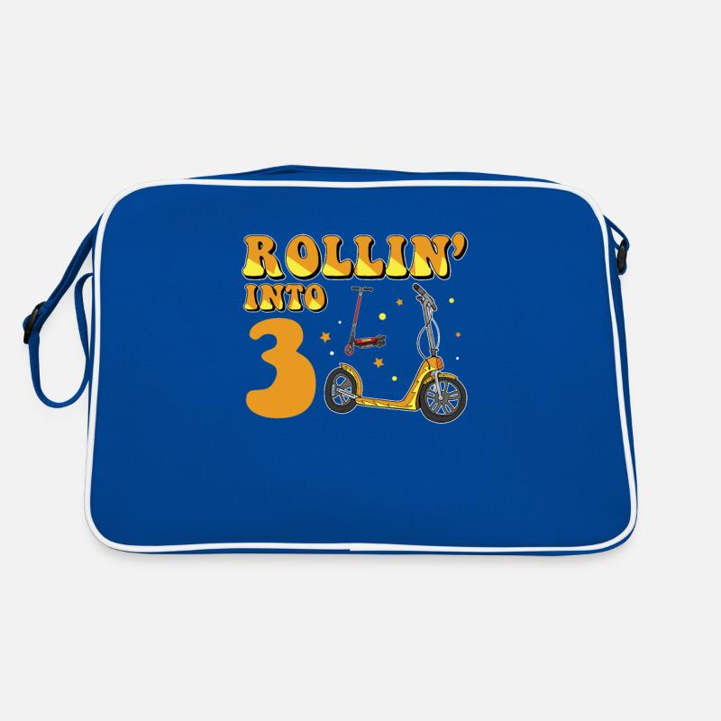 Rollin Into 3 Electric Scooter 3 Year Old 3rd Retro Bag