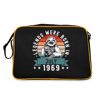 Legends Were Born In July 1969 Sloth Sloth - Retro Bag - black/gold - Back