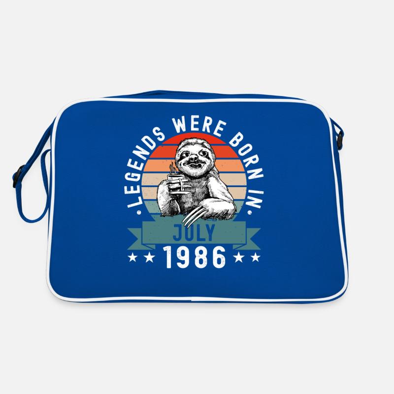 Legends Were Born In July 1986 Sloth Sloth Retro Bag