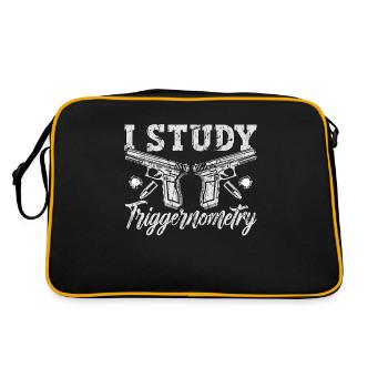 Gunsmith I Study Triggernometry Shooter Gunsmiths - Retro Bag - black/gold - Back