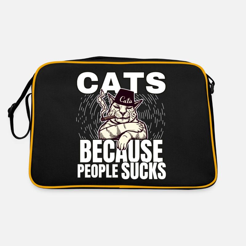 Katzen Katze Katzenshirt Katze Geschenkidee kitten Retro Tasche