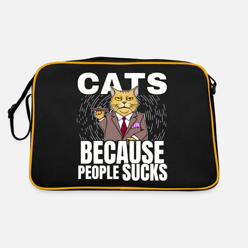 Katzen Katze Katzenshirt Katze Geschenkidee kitten Retro Tasche