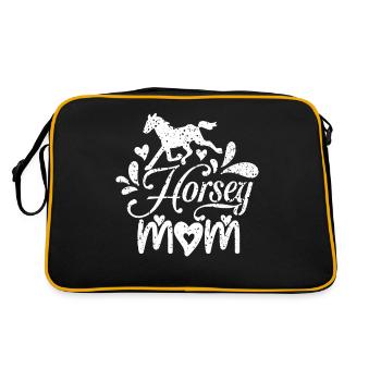 Maman cheval - - Sac Retro - noir/or - Dos
