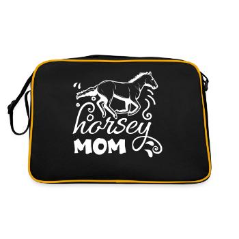 Maman Cheval 1 - - Sac Retro - noir/or - Dos