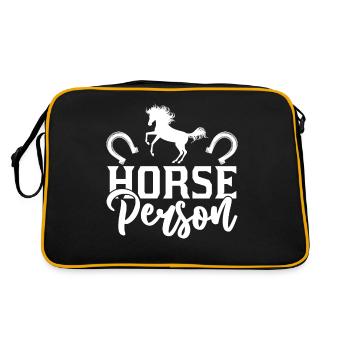 Horse Person - - Retro Bag - black/gold - Back