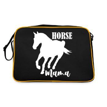 Maman cheval - - Sac Retro - noir/or - Dos