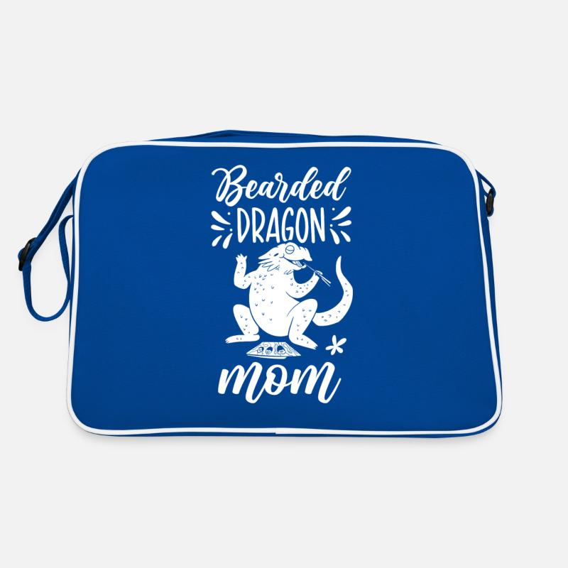 Bartagame Mama Bartagamen Tier Bearded Dragon Retro Tasche