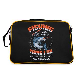 La pêche n’est pas seulement un passe-temps La pêche de la fête des pères - Sac Retro - noir/or - Dos
