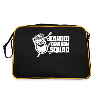 Bearded Dragon Squad Animal de compagnie barbu Dragon - Sac Retro - noir/or - Dos