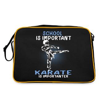 Karaté karatéka important arts martiaux asiatiques - Sac Retro - noir/or - Dos