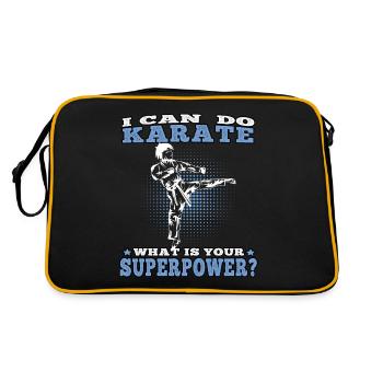 Je peux faire du Karaté Karateka Arts Martiaux Asiatiques - Sac Retro - noir/or - Dos