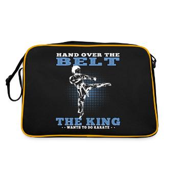 King fait du karaté karatéka arts martiaux asiatiques - Sac Retro - noir/or - Dos