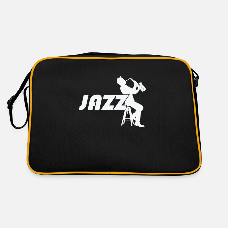 Jazz au saxophone sur un tabouret de bar Sac Retro