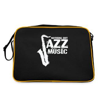 Rien que de la musique jazz musique saxophone - Sac Retro - noir/or - Dos