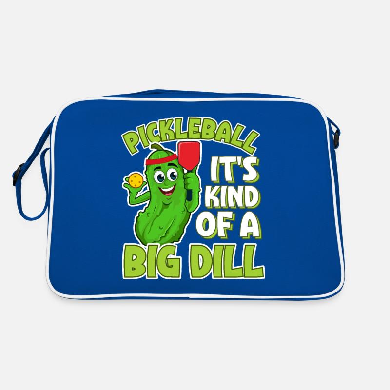 Funny Cucumber Lovers Pickleball Retro Bag