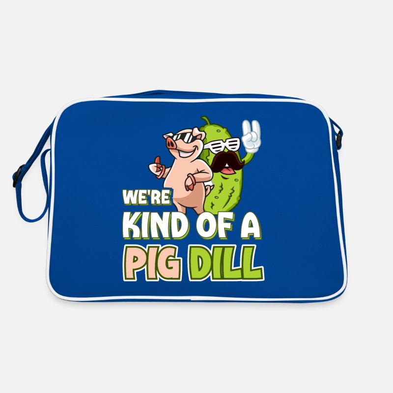 Drôle d’amoureux du concombre Jeu de mots Une sorte de cochon d Sac Retro