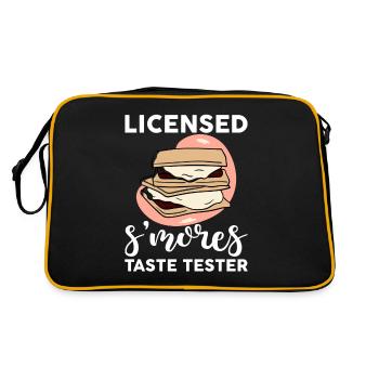 Licensed S'mores Button Tester 4 - Retro Bag - black/gold - Back