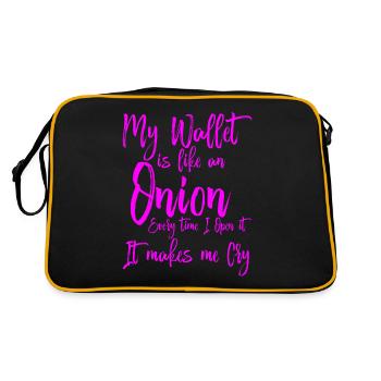 My wallet is like an onion 4 - Retro Bag - black/gold - Back