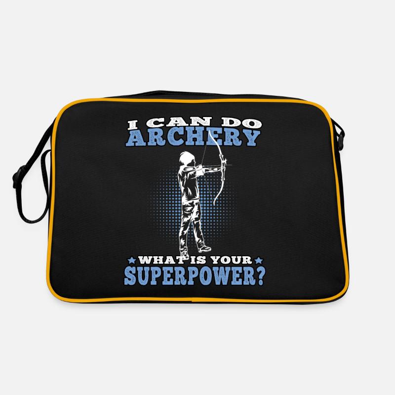 I can do Archery Bogenschießen Bogenschütze Retro Tasche