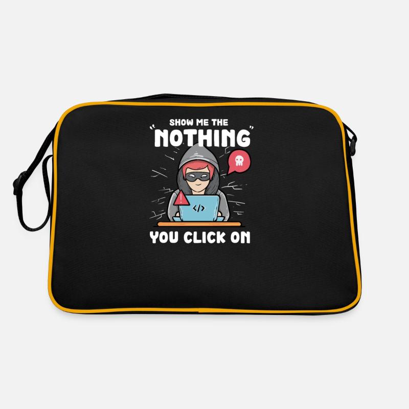Hacker Programmer Developer Computer Science Retro Bag