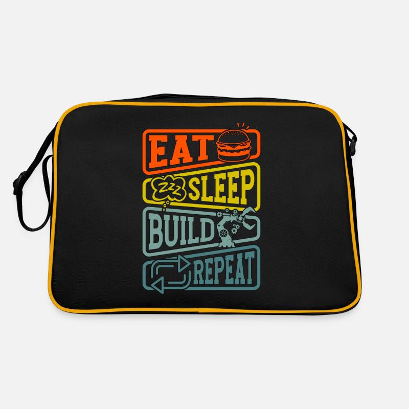 Robotics Eat Sleep Build Robot Robotics Engineer Retro Tasche