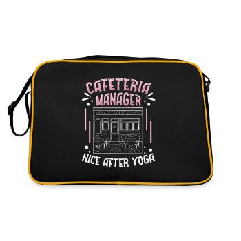 Responsable de la cafétéria Drôle de gestion de la cafétéria Nice - Sac Retro - noir/or - Dos