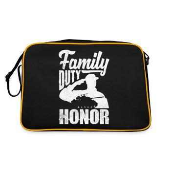 Devoir familial Honneur Fête des pères - Sac Retro - noir/or - Dos