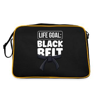 Life goal: Black belt Gur MMA Black belt - Retro Bag - black/gold - Back
