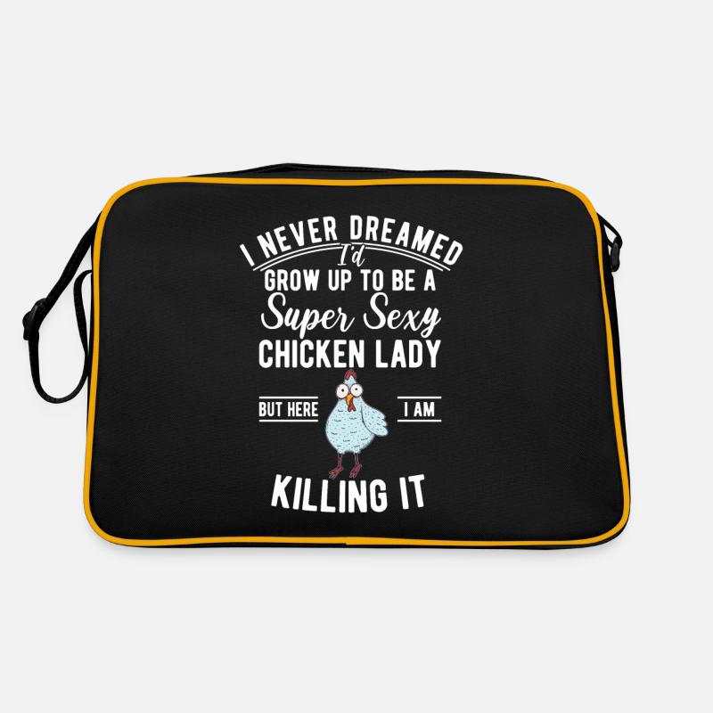 Cadeaux de poulet Propriétaire de poulet Sac Retro