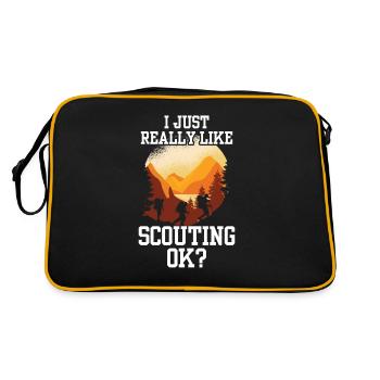 J’aime beaucoup le scoutisme - Sac Retro - noir/or - Dos