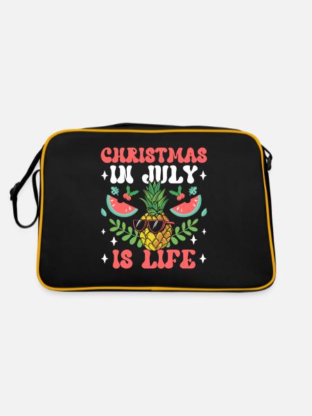 Christmas in July is life Christmas in July - Retro Bag - black/gold - Back