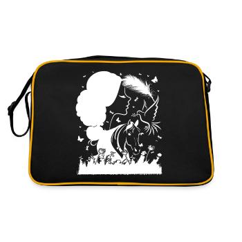 Girl Horse - - Retro Bag - black/gold - Back