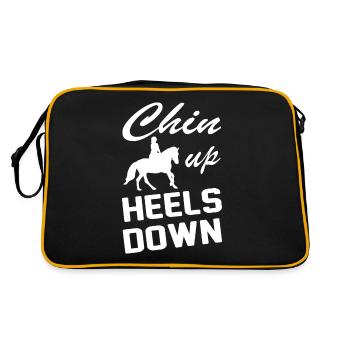 Chin Up Heels Down 2 - - Sac Retro - noir/or - Dos