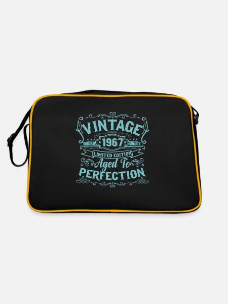 Edition limitée 1967 Vintage. Vieilli à la perfection - Sac Retro - noir/or - Dos